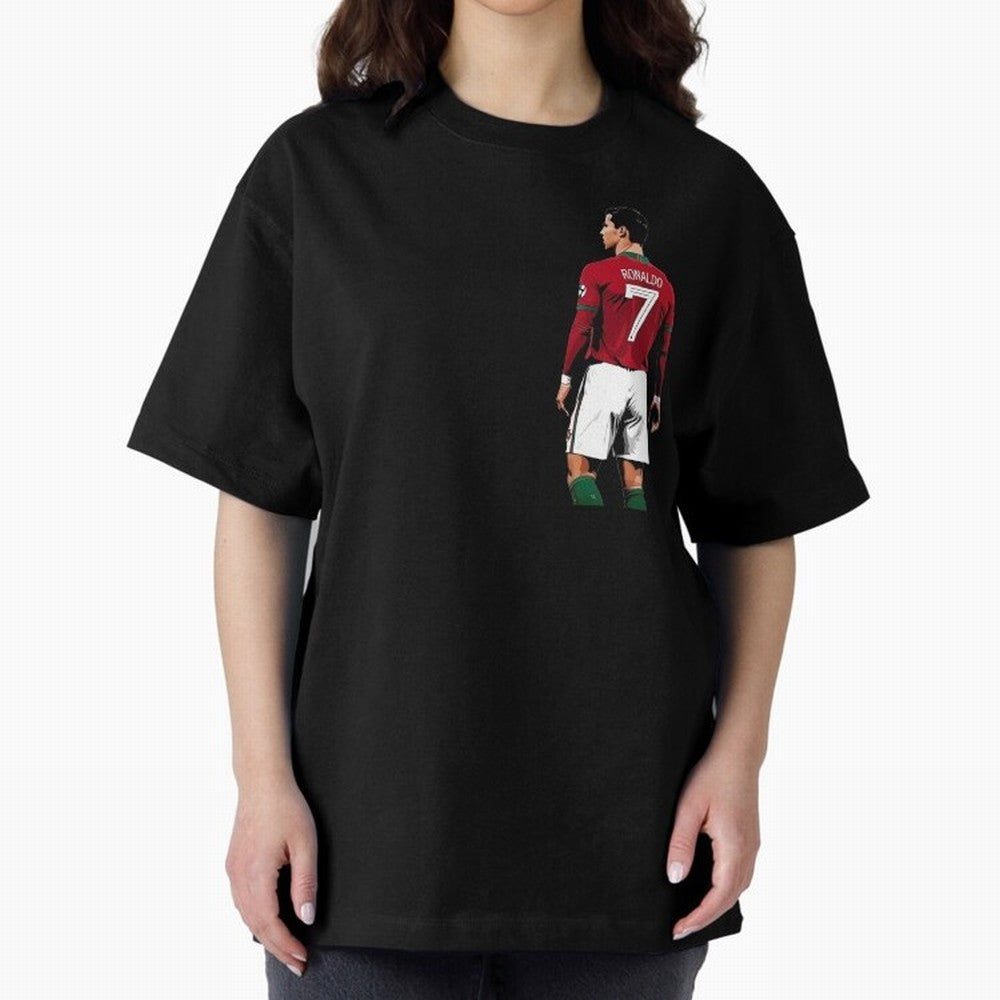 Cristiano Ronaldo inspired design Oversized T-Shirt Make Game Day About the FIFA World Cup 2026 USA Canada Mexico Journey through Haaland and Mbappe Highlights, Argentina Pride, Vintage Soccer Flavor, Modern Football Stars, National Flags and Final