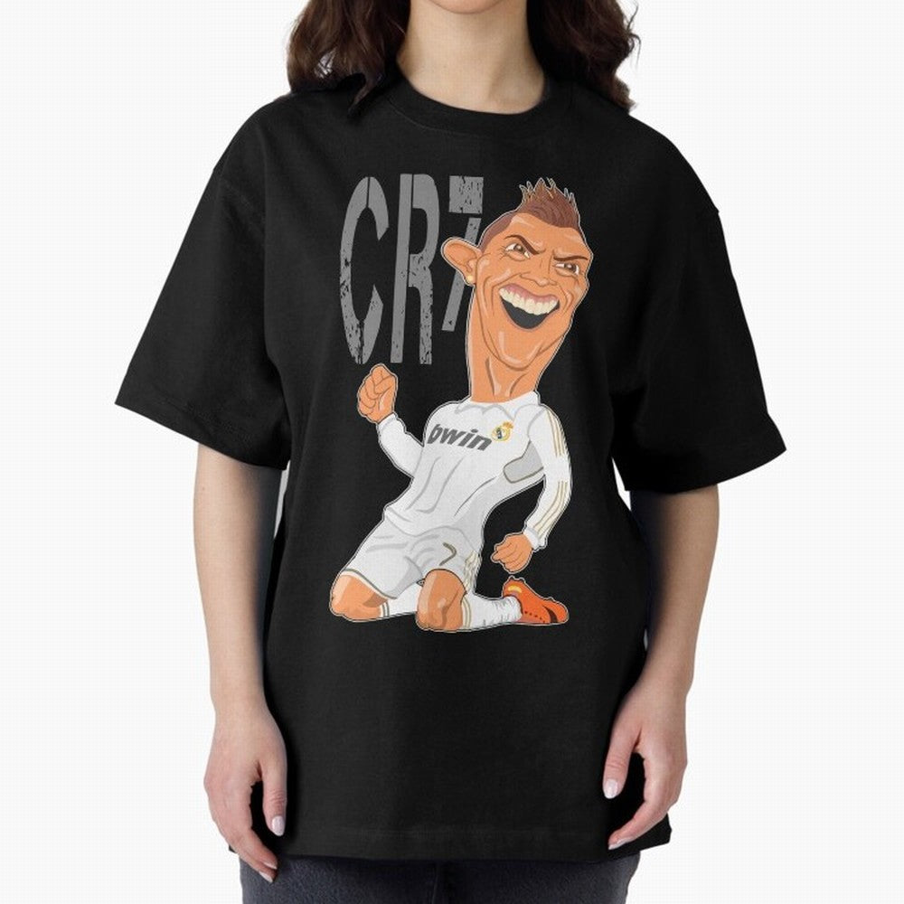 RONALDO Oversized T-Shirt Make Memories around FIFA World Cup 2026 Group Stage for Fans of Haaland and Spain, Bringing Supporter Pride, Iconic Celebrations, Legendary Names and Global Match Day Energy; Perfect for Supporters Who Want Bold Football