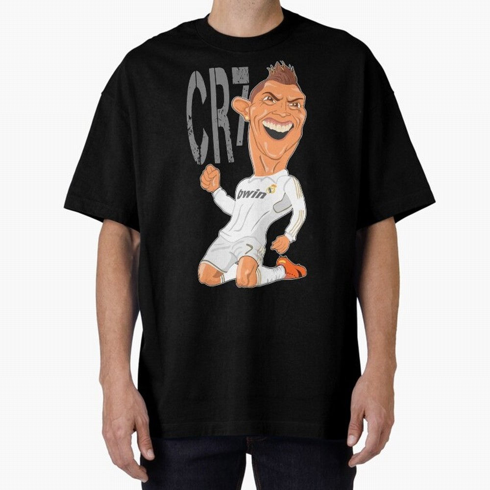 RONALDO Oversized T-Shirt Make Memories around FIFA World Cup 2026 Group Stage for Fans of Haaland and Spain, Bringing Supporter Pride, Iconic Celebrations, Legendary Names and Global Match Day Energy; Perfect for Supporters Who Want Bold Football