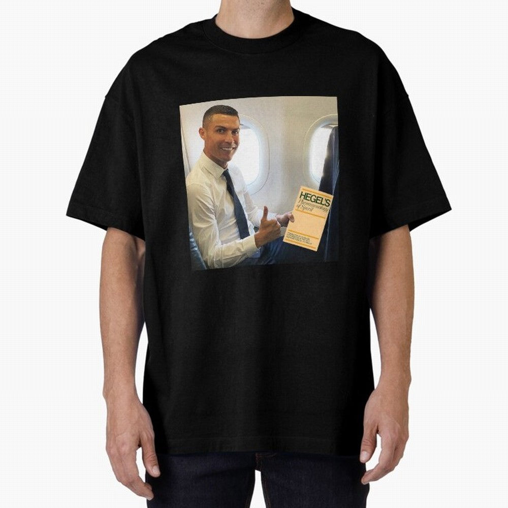 Ronaldo Hegel Oversized T-Shirt Celebrate the Biggest Stage of FIFA World Cup 2026 USA Canada Mexico for Fans of Cristiano Ronaldo and Argentina, Bringing Game Day Rituals, Football Legends, Country Pride and the Road to the Final; Perfect for