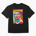 Cristiano Ronaldo Wpap Pop Art Oversized T-Shirt Carry the Dream of FIFA World Cup 2026 Spirit, Inspired by France, CR7, Football History, Final Match Energy, Crowd Noise and Once in a Lifetime Moments; Ideal for Fans Who Follow Messi, Cristiano