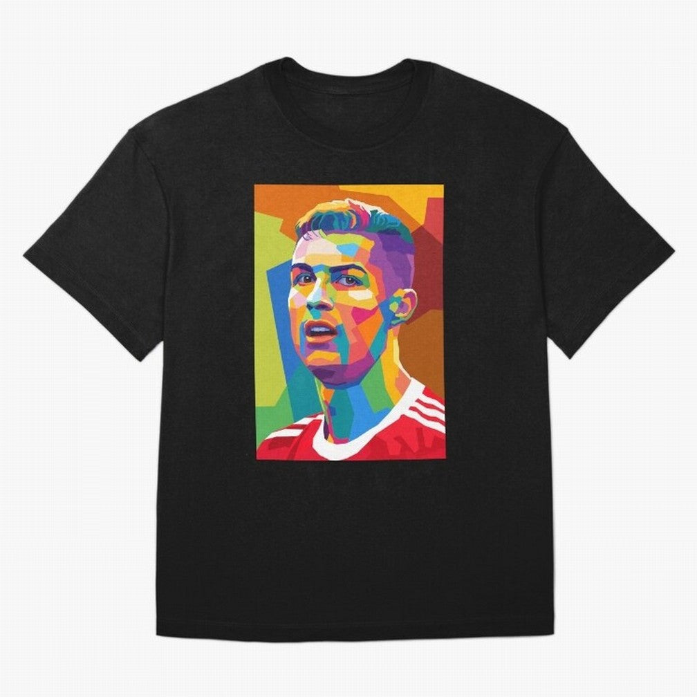 Cristiano Ronaldo Wpap Pop Art Oversized T-Shirt Carry the Dream of FIFA World Cup 2026 Spirit, Inspired by France, CR7, Football History, Final Match Energy, Crowd Noise and Once in a Lifetime Moments; Ideal for Fans Who Follow Messi, Cristiano
