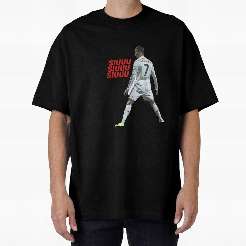 SIUUU #25 Oversized T-Shirt Embrace FIFA World Cup 2026 Spirit, Built around France, Messi, Vintage Soccer Flavor, Modern Football Stars, National Flags and Final Night Emotion; Perfect for Supporters Who Want Bold Football Energy, Global Pride and