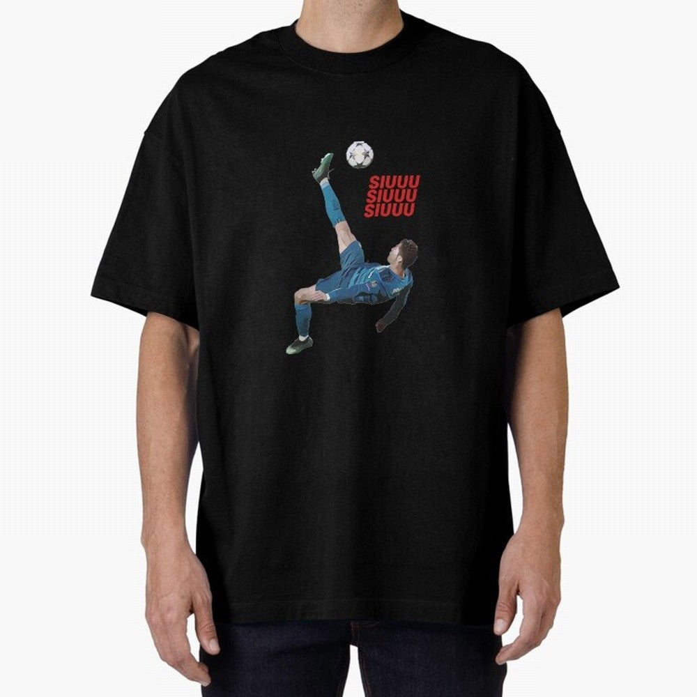 SIUUU #33 Oversized T-Shirt Celebrate Rivalries and Pride in FIFA World Cup 2026 Group Stage for Fans of Haaland and Mbappe and Spain and Netherlands, Bringing Goal Celebration Energy, Supporter Heritage, Football Icons and Worldwide Tournament