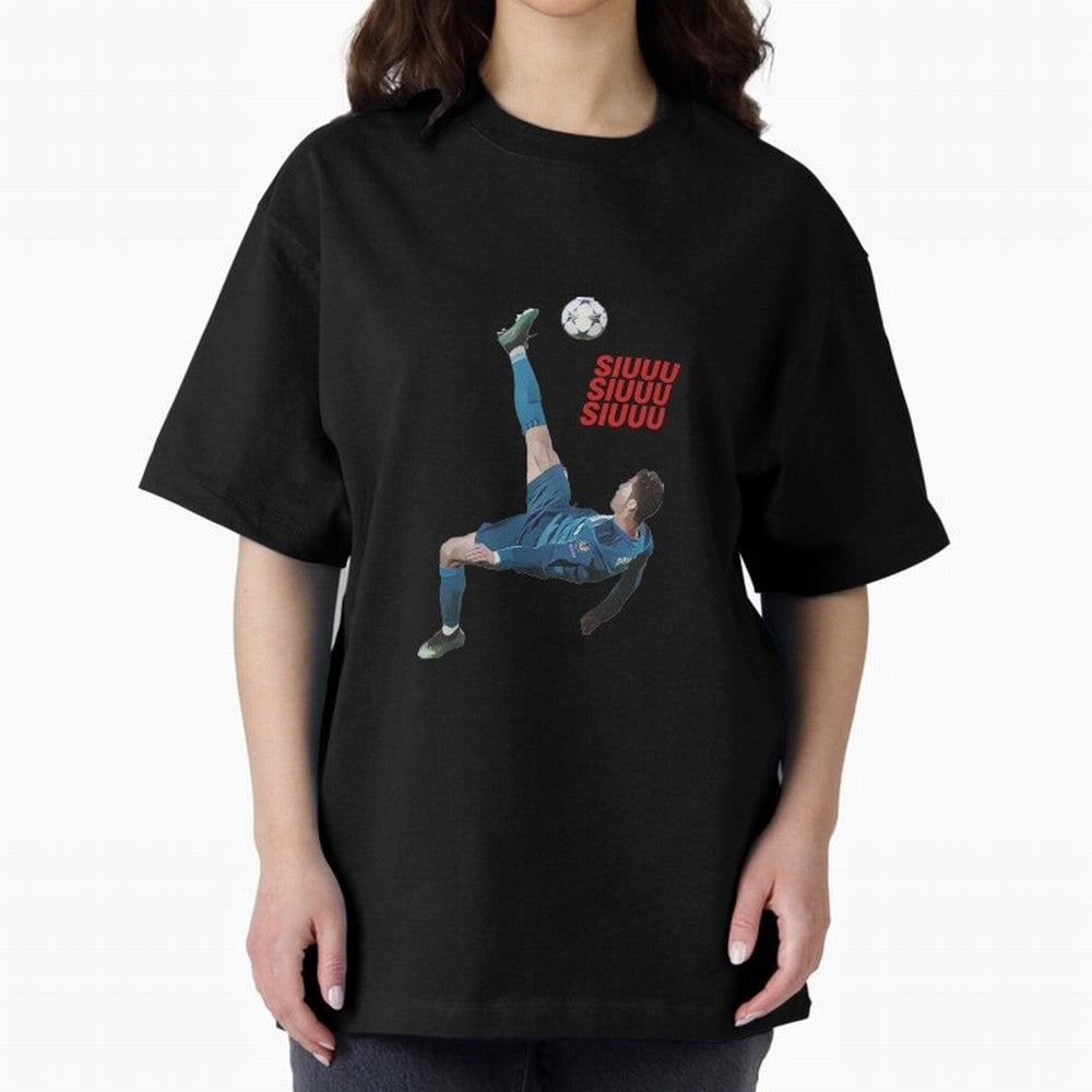 SIUUU #33 Oversized T-Shirt Celebrate Rivalries and Pride in FIFA World Cup 2026 Group Stage for Fans of Haaland and Mbappe and Spain and Netherlands, Bringing Goal Celebration Energy, Supporter Heritage, Football Icons and Worldwide Tournament