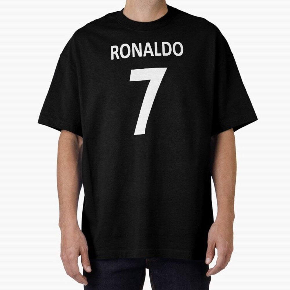 RONALDO NO.7 Oversized T-Shirt Join FIFA World Cup 2026 USA Canada Mexico for Fans of Neymar and Spain and Netherlands, Bringing Match Day Excitement, Supporter Culture, Golden Goals and Global Football Passion; Ideal for Passionate Fans Who Love