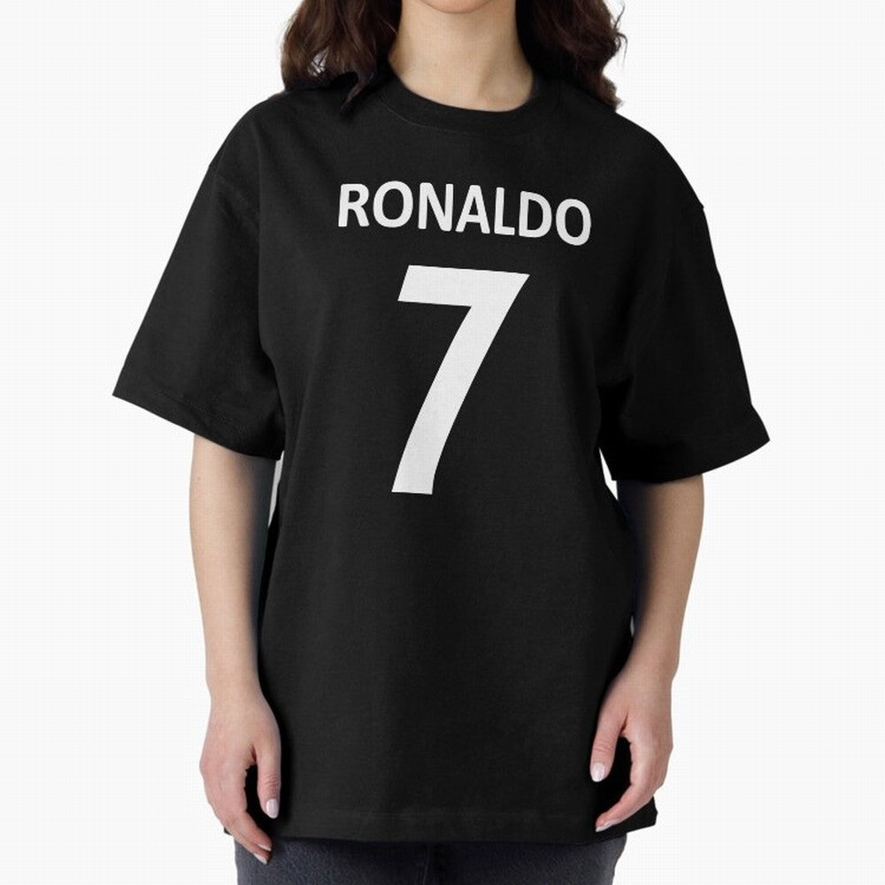 RONALDO NO.7 Oversized T-Shirt Join FIFA World Cup 2026 USA Canada Mexico for Fans of Neymar and Spain and Netherlands, Bringing Match Day Excitement, Supporter Culture, Golden Goals and Global Football Passion; Ideal for Passionate Fans Who Love