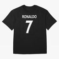 RONALDO NO.7 Oversized T-Shirt Join FIFA World Cup 2026 USA Canada Mexico for Fans of Neymar and Spain and Netherlands, Bringing Match Day Excitement, Supporter Culture, Golden Goals and Global Football Passion; Ideal for Passionate Fans Who Love