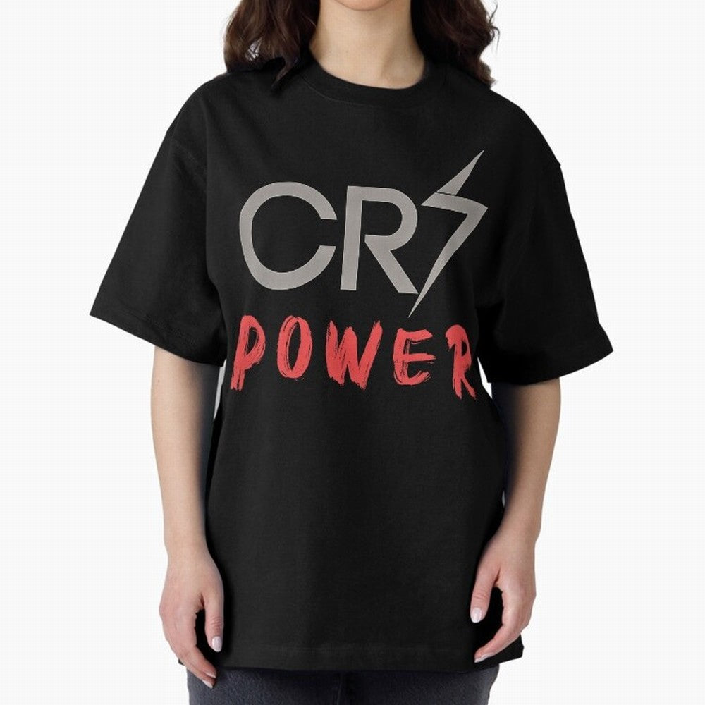 CR7 Power 2 Oversized T-Shirt Follow Every Goal of FIFA World Cup 2026 Group Stage Celebrating Cristiano Ronaldo, France Energy, Classic Soccer Heritage, Championship Pressure, Fan Loyalty and International Pride; Made for Die Hard Supporters,