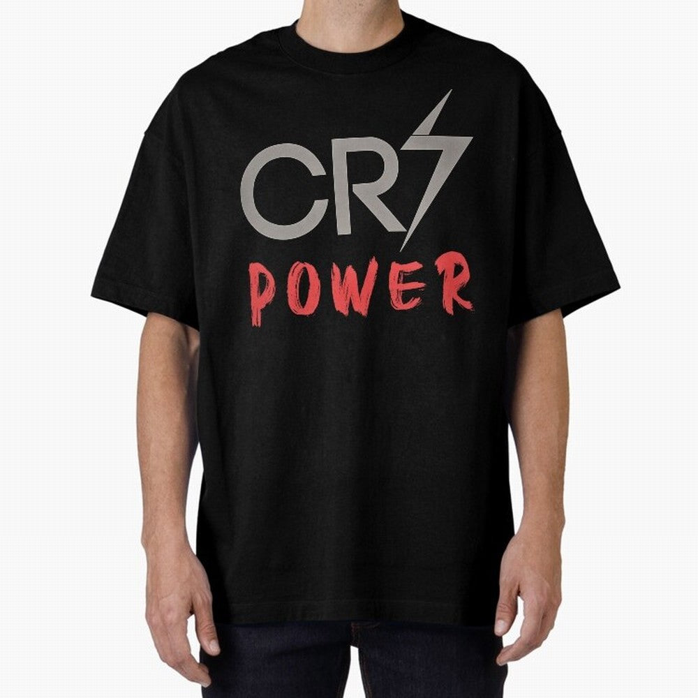 CR7 Power 2 Oversized T-Shirt Follow Every Goal of FIFA World Cup 2026 Group Stage Celebrating Cristiano Ronaldo, France Energy, Classic Soccer Heritage, Championship Pressure, Fan Loyalty and International Pride; Made for Die Hard Supporters,