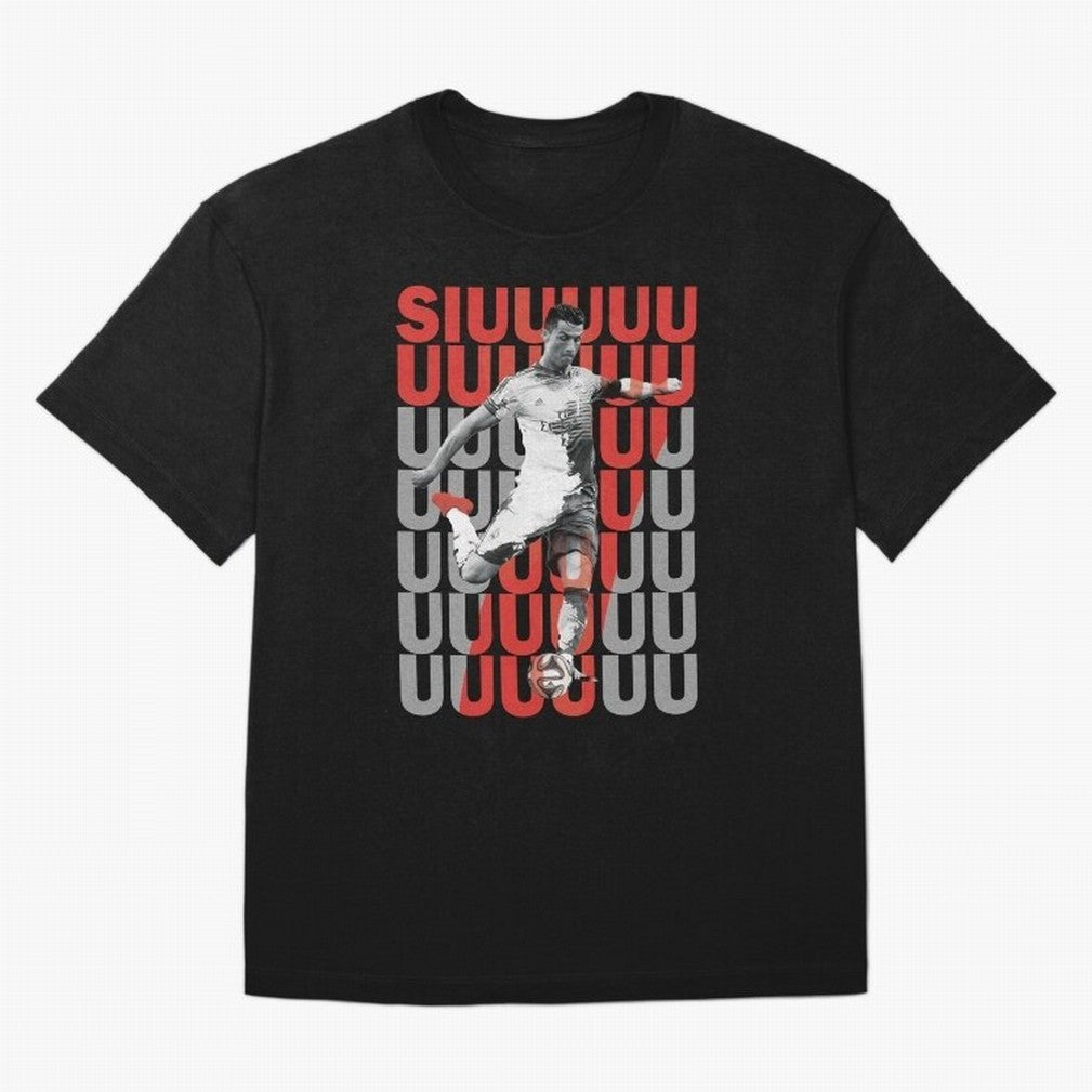 Siuuuuuu Cristiano Ronaldo Oversized T-Shirt Turn Football Passion into Global Football Passion for FIFA World Cup 2026 USA Canada Mexico, Centered on Messi, CR7 and Mbappe, Brazil, Classic Soccer Heritage, Championship Pressure, Fan Loyalty and