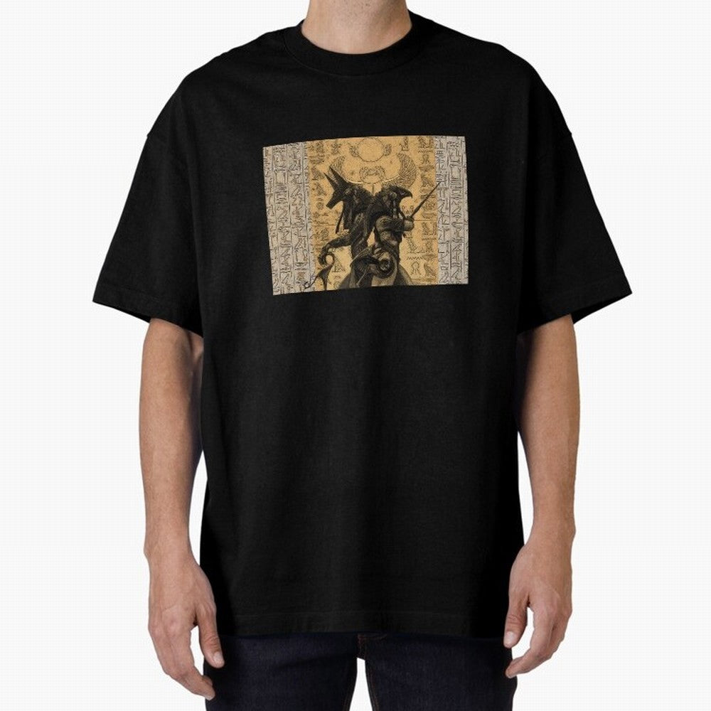 ANUBIS HORUS Oversized T-Shirt Discover Match Day Hype around FIFA World Cup 2026 USA Canada Mexico, Neymar, Germany, Soccer Culture, Superstar Moments, National Team Dreams and Competitive Fire; Ideal for Passionate Fans Who Love Underdog Stories,