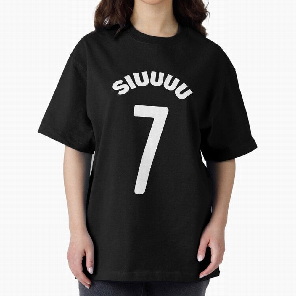 SIUUU Oversized T-Shirt Remember FIFA World Cup 2026 Spirit, Filled with England and Germany, Messi, Championship Spirit, Famous Goals, Roaring Crowds and International Football Unity; Made for Collectors Who Enjoy Iconic Players, Country Pride,