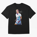 Kroos Footballer Wpap Art Oversized T-Shirt Keep the Legacy of the FIFA World Cup 2026 USA Canada Mexico Journey through Neymar, Haaland and Cristiano Ronaldo Highlights, Netherlands Pride, Championship Spirit, Famous Goals, Roaring Crowds and
