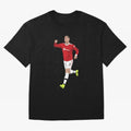 Cristiano Ronaldo Right Here Goal Celebration Oversized T-Shirt Celebrate Every Goal in FIFA World Cup 2026 Spirit, Driven by Argentina and Brazil, Cristiano Ronaldo, Champion Mindset, Group Stage Buzz, Knockout Tension and Passionate Fan Culture;