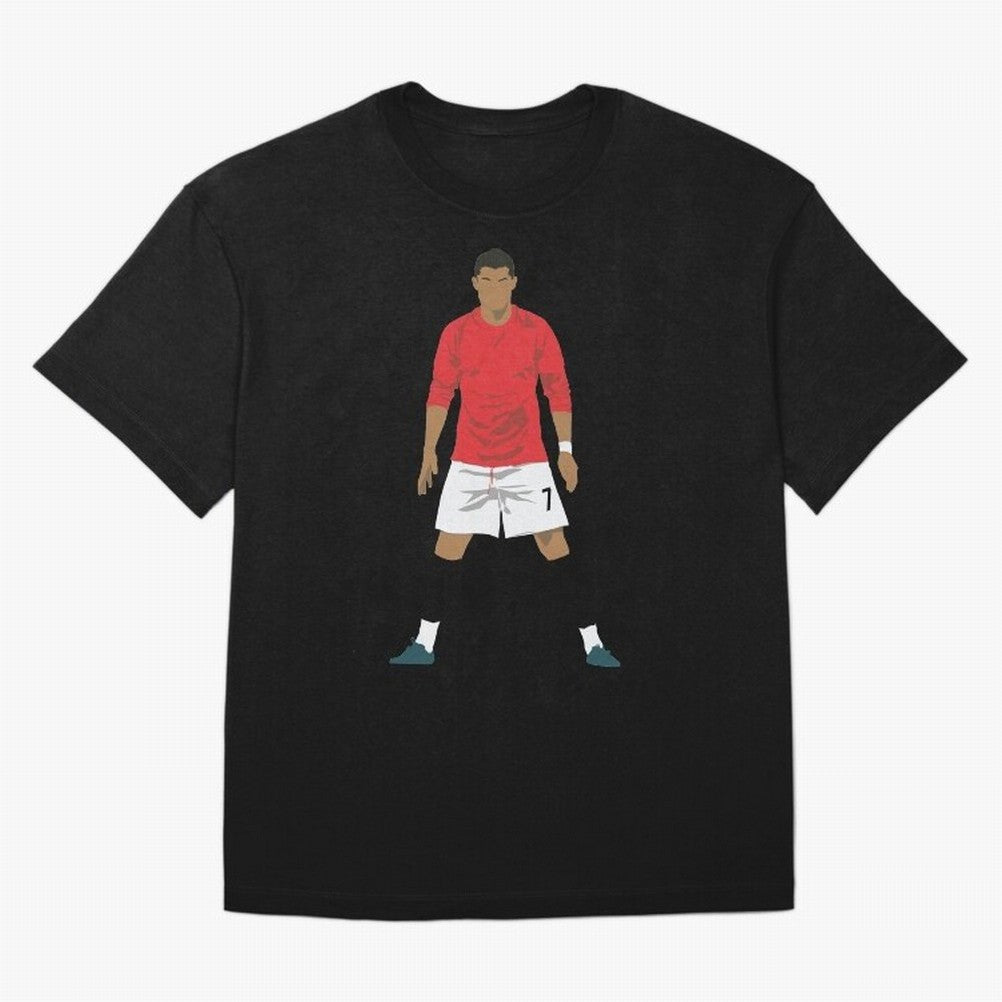 Cristiano Ronaldo MUFC Oversized T-Shirt Stand with the FIFA World Cup 2026 Journey through Messi Highlights, Portugal Pride, Goal Celebration Energy, Supporter Heritage, Football Icons and Worldwide Tournament Joy; Ideal for Fans Who Follow Messi,