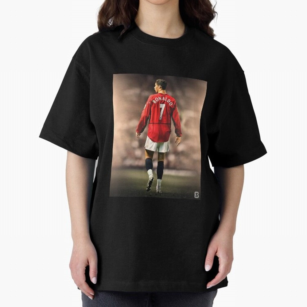 ronaldo Oversized T-Shirt Back Your Heroes with Match Day Hype around FIFA World Cup 2026, Mbappe and Neymar, England, Champion Mindset, Group Stage Buzz, Knockout Tension and Passionate Fan Culture; Perfect for Supporters Who Want Bold Football