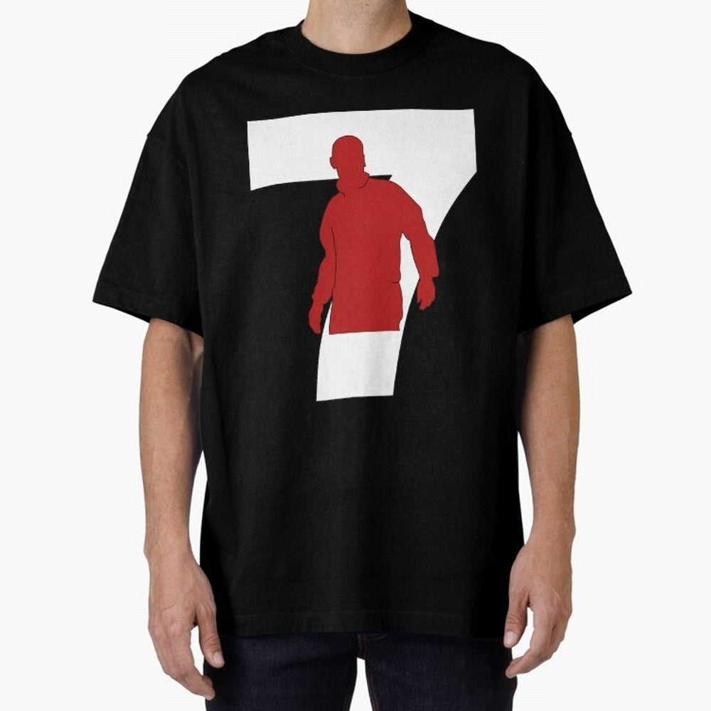 Eric Cantona Manchester United 7 Oversized T-Shirt Capture Stadium Memories from FIFA World Cup 2026 USA Canada Mexico for Fans of Messi and England and Germany, Bringing Game Day Rituals, Football Legends, Country Pride and the Road to the Final;
