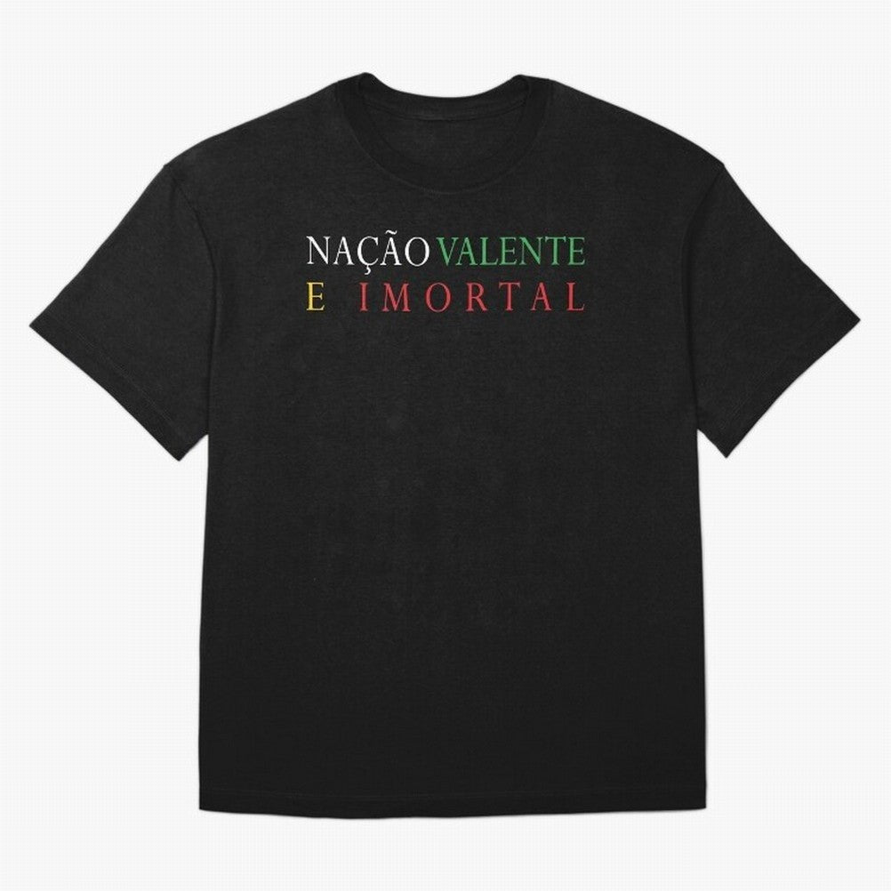 Na??o Valente e Imortal Portugal Oversized T-Shirt Fuel the Hype around FIFA World Cup 2026 Filled with Messi, CR7 and Mbappe, England Energy, Fan Favorite Moments, National Team Passion, Big Match Drama and Soccer History; Perfect for People Who