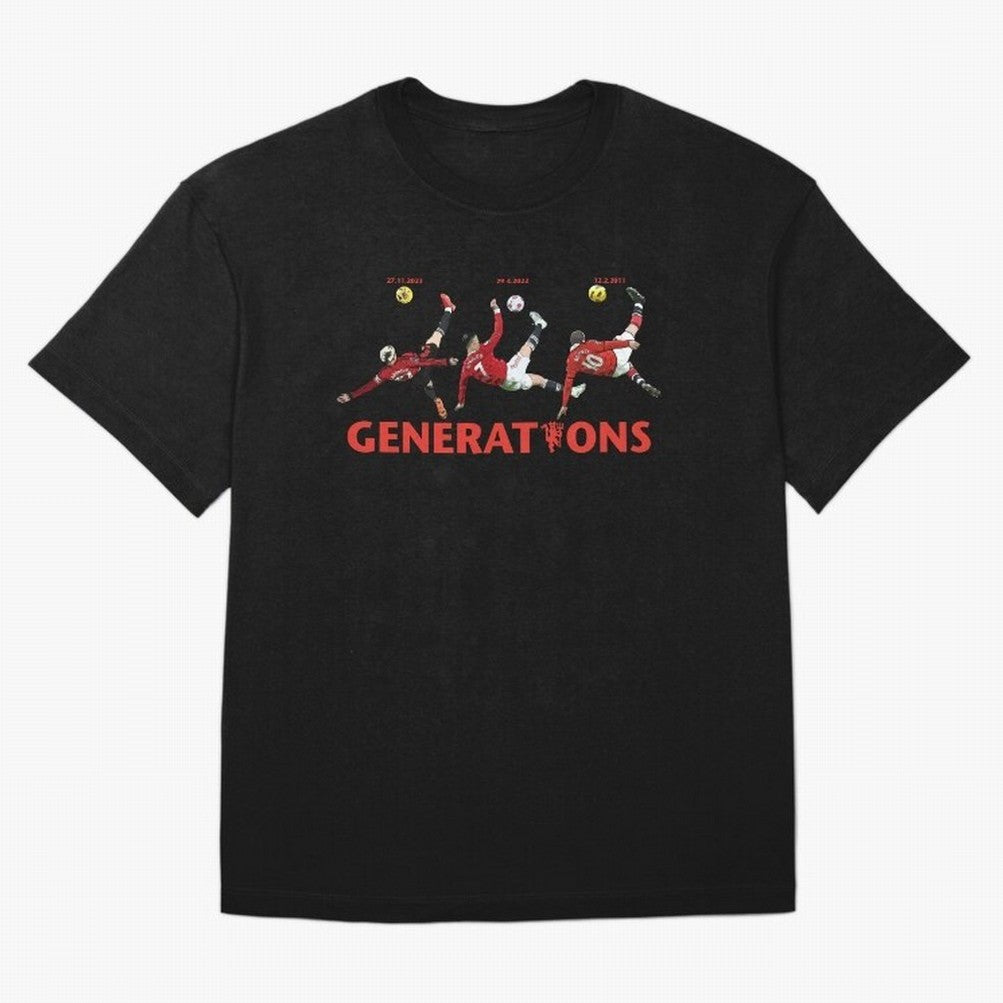 Generations of Manchester United Oversized T-Shirt Stand Proud for FIFA World Cup 2026 Group Stage for Fans of Neymar and Portugal, Bringing Match Day Excitement, Supporter Culture, Golden Goals and Global Football Passion; Great for Watch Parties,