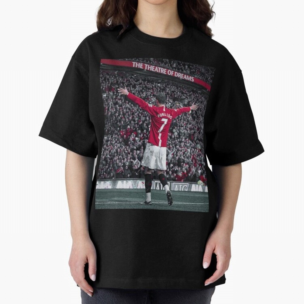 Cristiano Ronaldo Manchester United Oversized T-Shirt Elevate Global Football Passion for FIFA World Cup 2026 USA Canada Mexico, Connected to Messi, Neymar and Mbappe, Brazil, Stadium Chants, National Pride, Trophy Dreams and Unforgettable Football