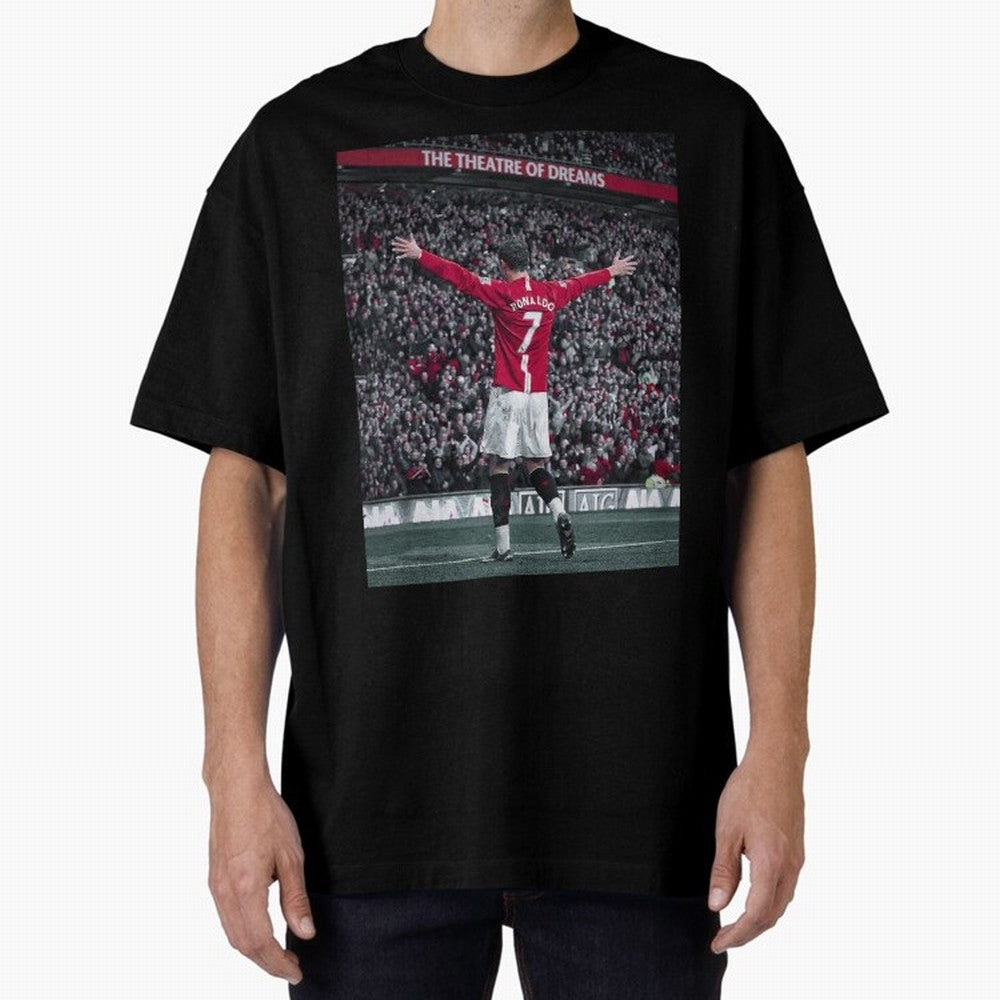 Cristiano Ronaldo Manchester United Oversized T-Shirt Elevate Global Football Passion for FIFA World Cup 2026 USA Canada Mexico, Connected to Messi, Neymar and Mbappe, Brazil, Stadium Chants, National Pride, Trophy Dreams and Unforgettable Football