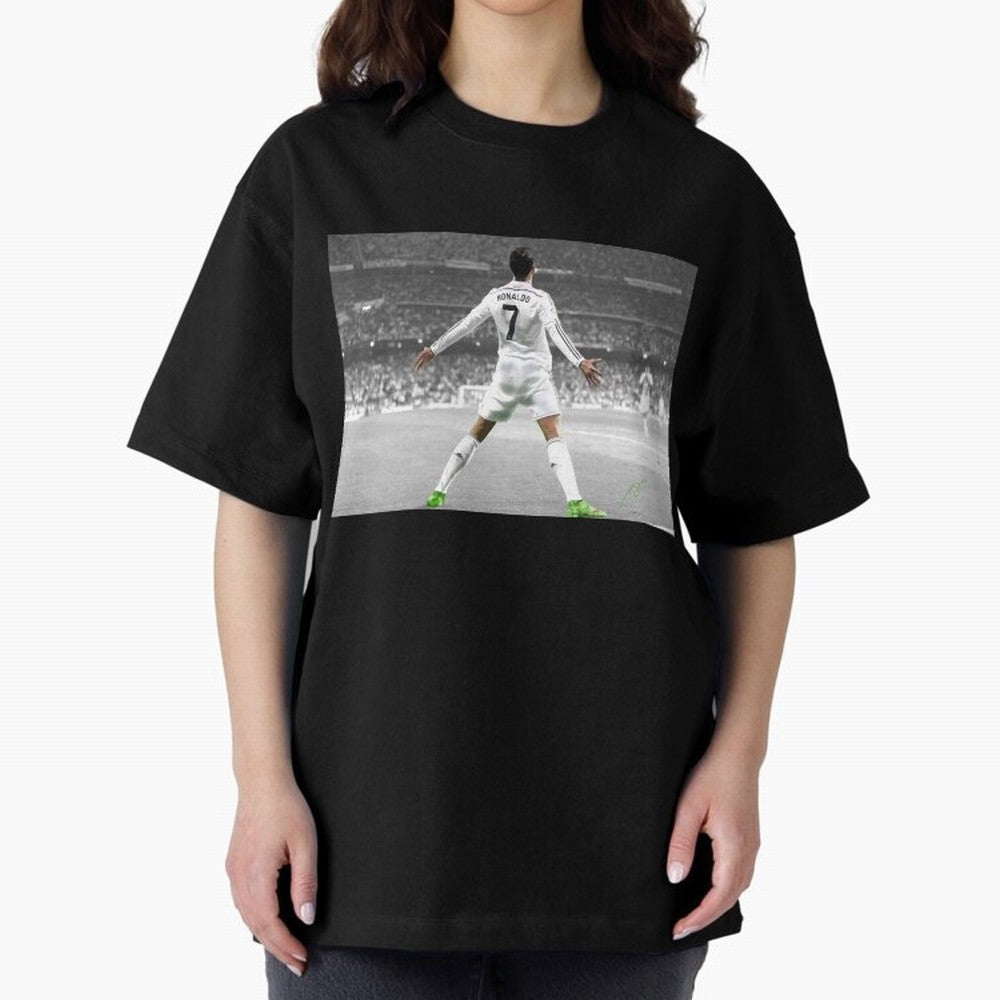 Cristiano Ronaldo 7 Oversized T-Shirt Bring Home FIFA World Cup 2026 USA Canada Mexico Celebrating Messi, CR7 and Mbappe, Netherlands Energy, Championship Spirit, Famous Goals, Roaring Crowds and International Football Unity; Built for Supporters
