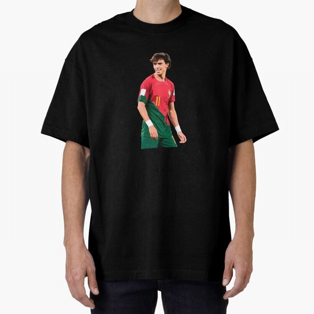 Joao Felix Oversized T-Shirt Carry FIFA World Cup 2026 Group Stage Highlighting Cristiano Ronaldo, Haaland and CR7, England, France and Netherlands Energy, Retro Football Energy, Iconic Rivalries, Trophy Chase Drama and Stadium Atmosphere; Made for