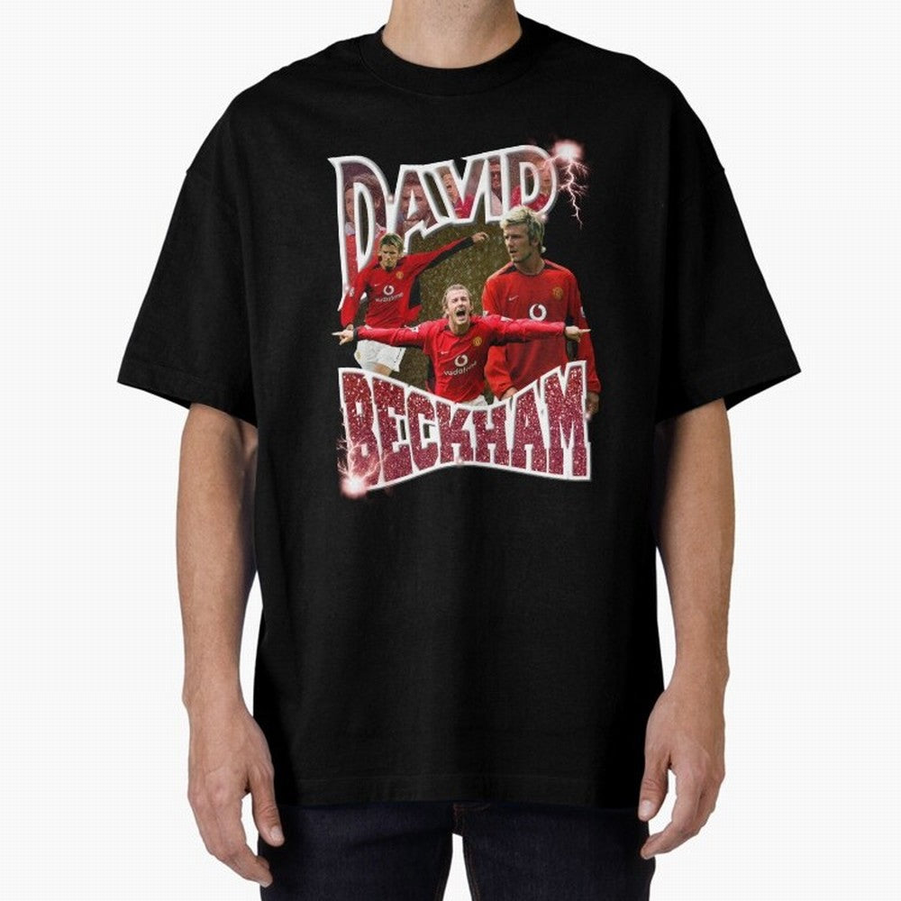 David Beckham Graphic Tee Oversized T-Shirt Follow the Final Road of FIFA World Cup 2026 Group Stage Spirit, Built around Netherlands, Cristiano Ronaldo, Championship Spirit, Famous Goals, Roaring Crowds and International Football Unity; Built for