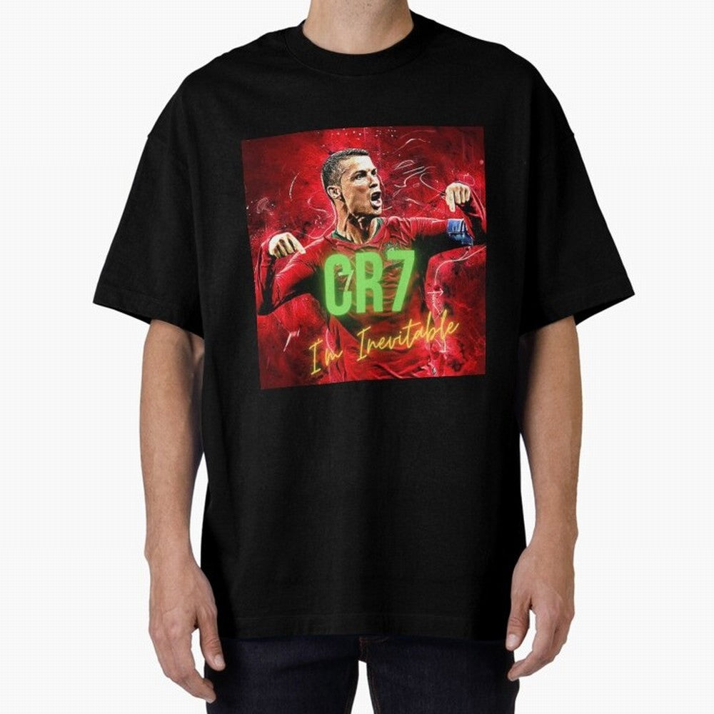 CR7 Oversized T-Shirt Back Your Heroes with FIFA World Cup 2026 for Fans of Haaland and Mbappe and Spain and Netherlands, Bringing Stadium Memories, Football Loyalty, International Chants and Championship Tradition; Great for Watch Parties, Sports
