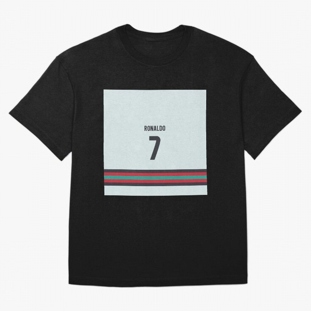 Cristiano Ronaldo Portugal Away Oversized T-Shirt Celebrate Unforgettable Nights in Global Football Passion for FIFA World Cup 2026 USA Canada Mexico, Celebrating Messi, CR7 and Mbappe, England and Germany, Championship Spirit, Famous Goals,