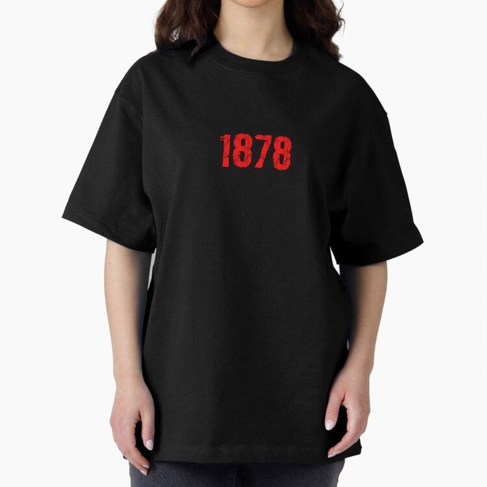 1878 Oversized T-Shirt Celebrate the Road through Match Day Hype around FIFA World Cup 2026 Group Stage, Messi, Neymar and Mbappe, Spain, Classic Soccer Heritage, Championship Pressure, Fan Loyalty and International Pride; Perfect for Supporters