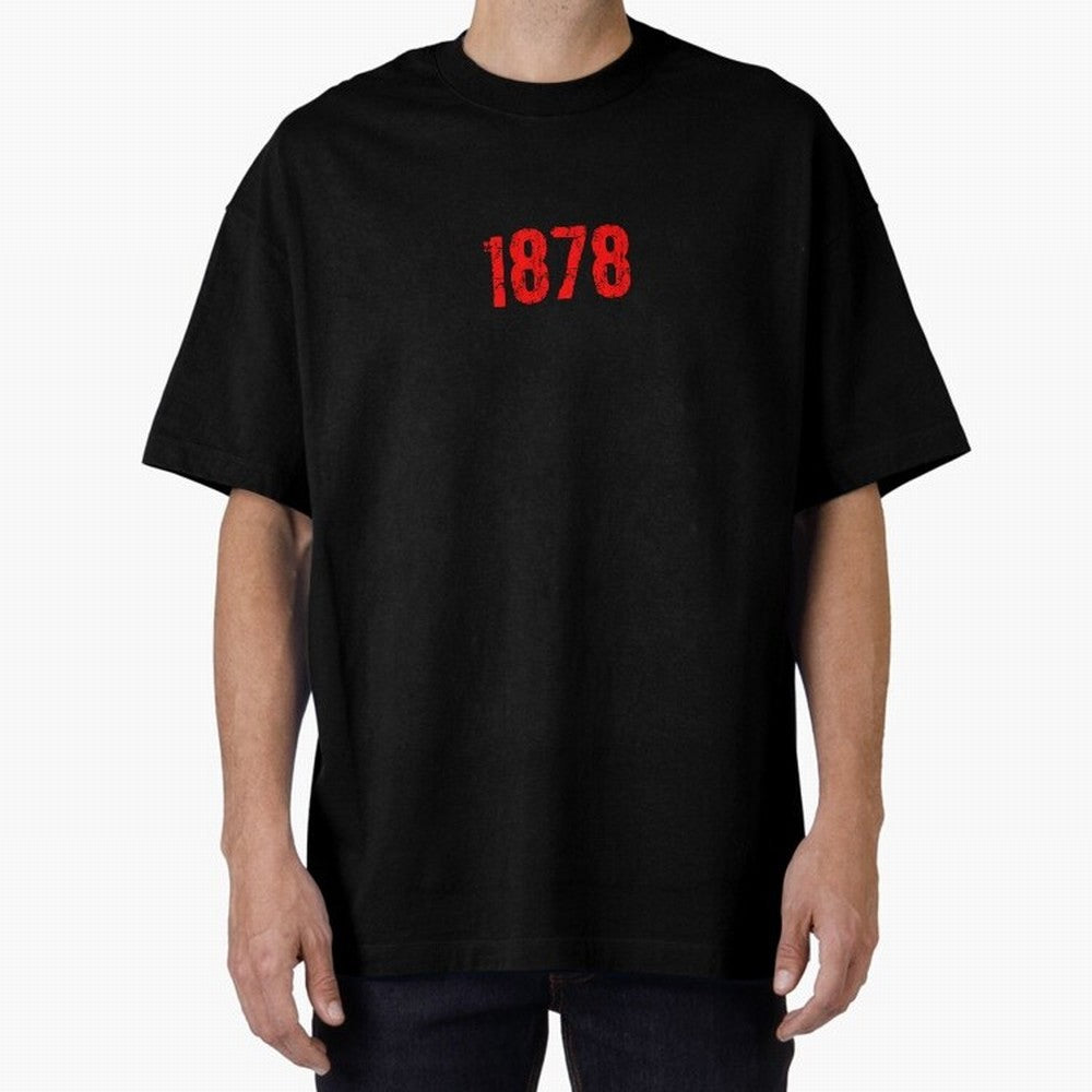 1878 Oversized T-Shirt Celebrate the Road through Match Day Hype around FIFA World Cup 2026 Group Stage, Messi, Neymar and Mbappe, Spain, Classic Soccer Heritage, Championship Pressure, Fan Loyalty and International Pride; Perfect for Supporters