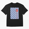 Manchester United 94 Away Jersey Pattern Oversized T-Shirt Show Love for Legendary Goals in Global Football Passion for FIFA World Cup 2026 USA Canada Mexico, Connected to CR7, Argentina, France and Brazil, Global Supporter Spirit, Legendary Goals,