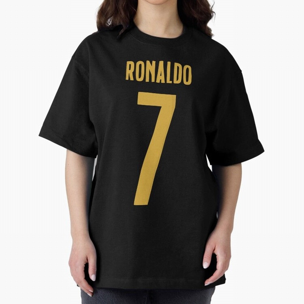 Ronaldo #7 (Portugal) Oversized T-Shirt Bring Stadium Energy to FIFA World Cup 2026 with Haaland, Portugal, Spain and Germany Energy, Goal Celebration Energy, Supporter Heritage, Football Icons and Worldwide Tournament Joy; Great for Watch Parties,
