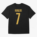 Ronaldo #7 (Portugal) Oversized T-Shirt Bring Stadium Energy to FIFA World Cup 2026 with Haaland, Portugal, Spain and Germany Energy, Goal Celebration Energy, Supporter Heritage, Football Icons and Worldwide Tournament Joy; Great for Watch Parties,