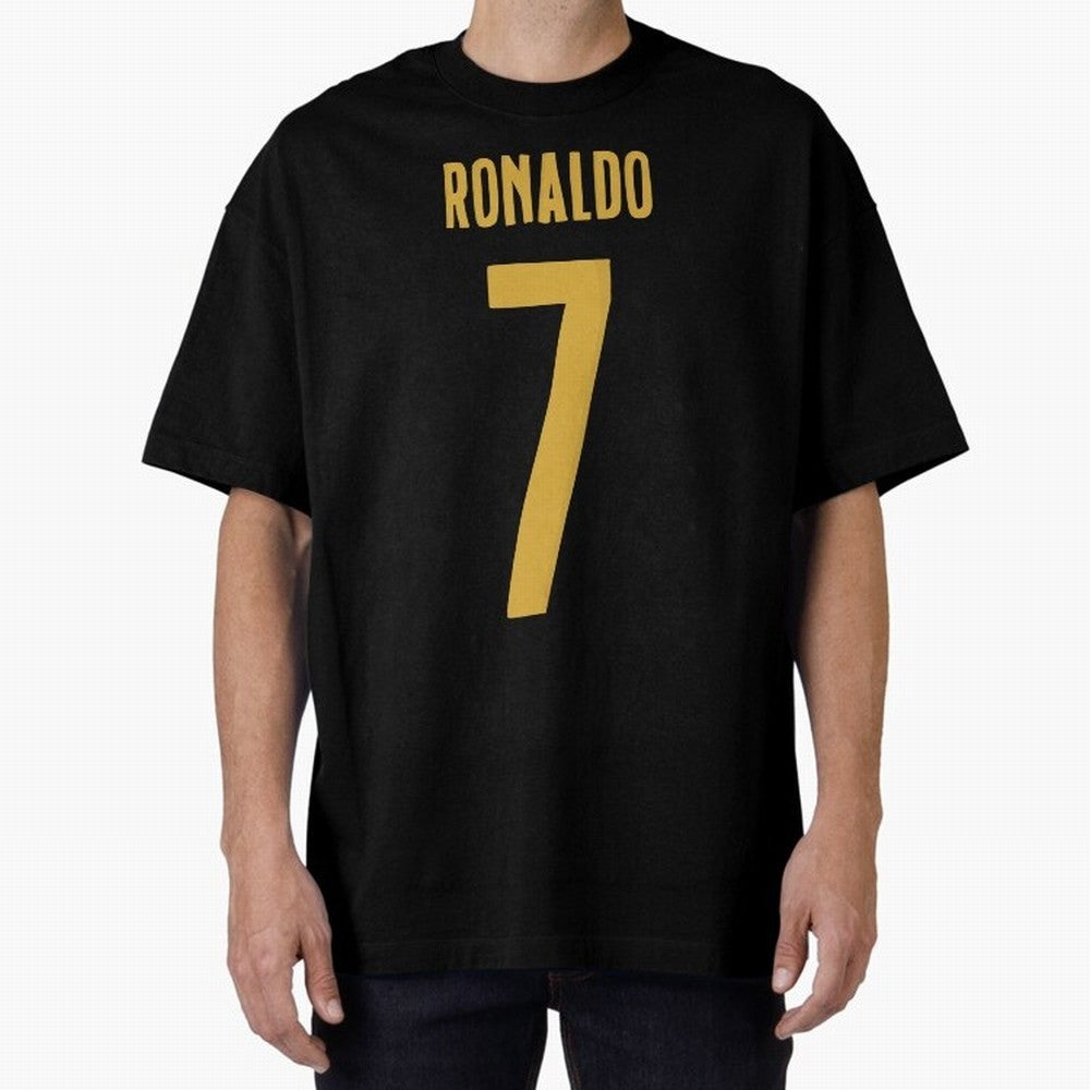 Ronaldo #7 (Portugal) Oversized T-Shirt Bring Stadium Energy to FIFA World Cup 2026 with Haaland, Portugal, Spain and Germany Energy, Goal Celebration Energy, Supporter Heritage, Football Icons and Worldwide Tournament Joy; Great for Watch Parties,