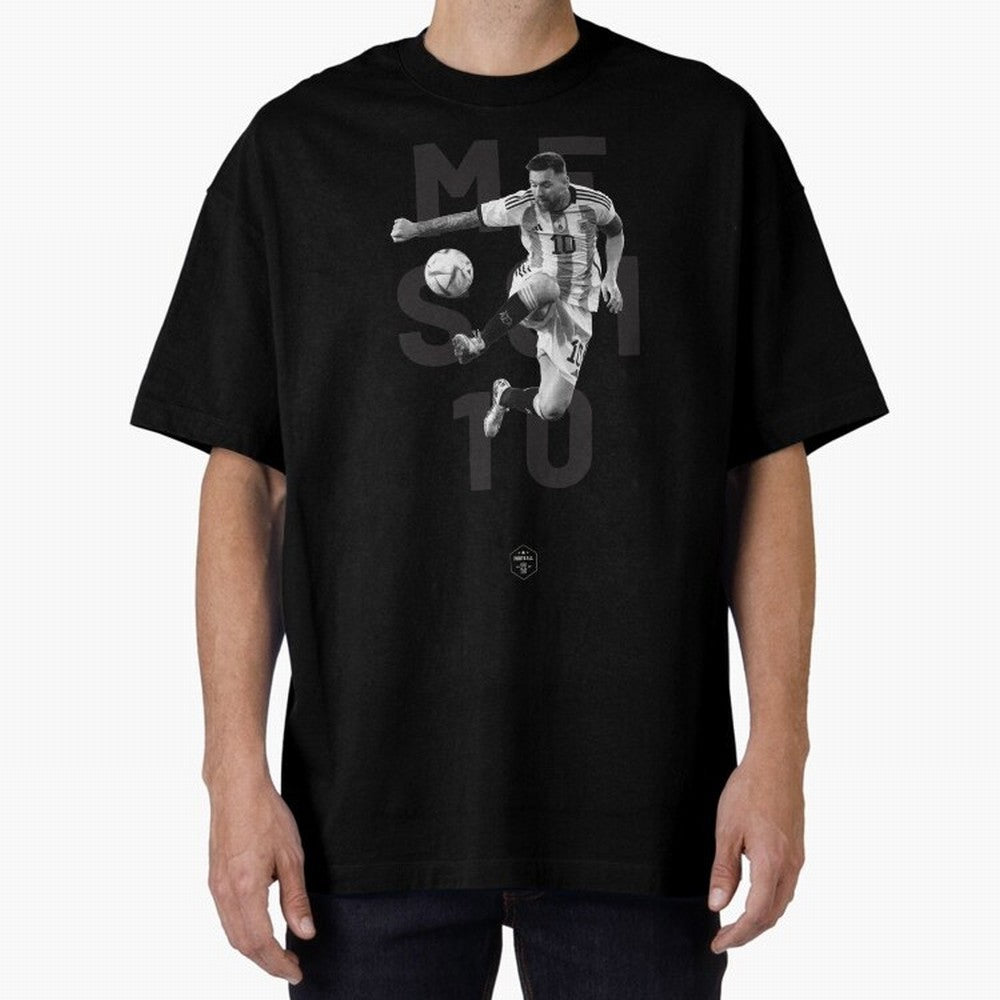 Lionel Messi Oversized T-Shirt Bring Global Tournament Vibes to the FIFA World Cup 2026 Group Stage Journey through Messi, CR7 and Mbappe Highlights, England, France and Netherlands Pride, Championship Spirit, Famous Goals, Roaring Crowds and
