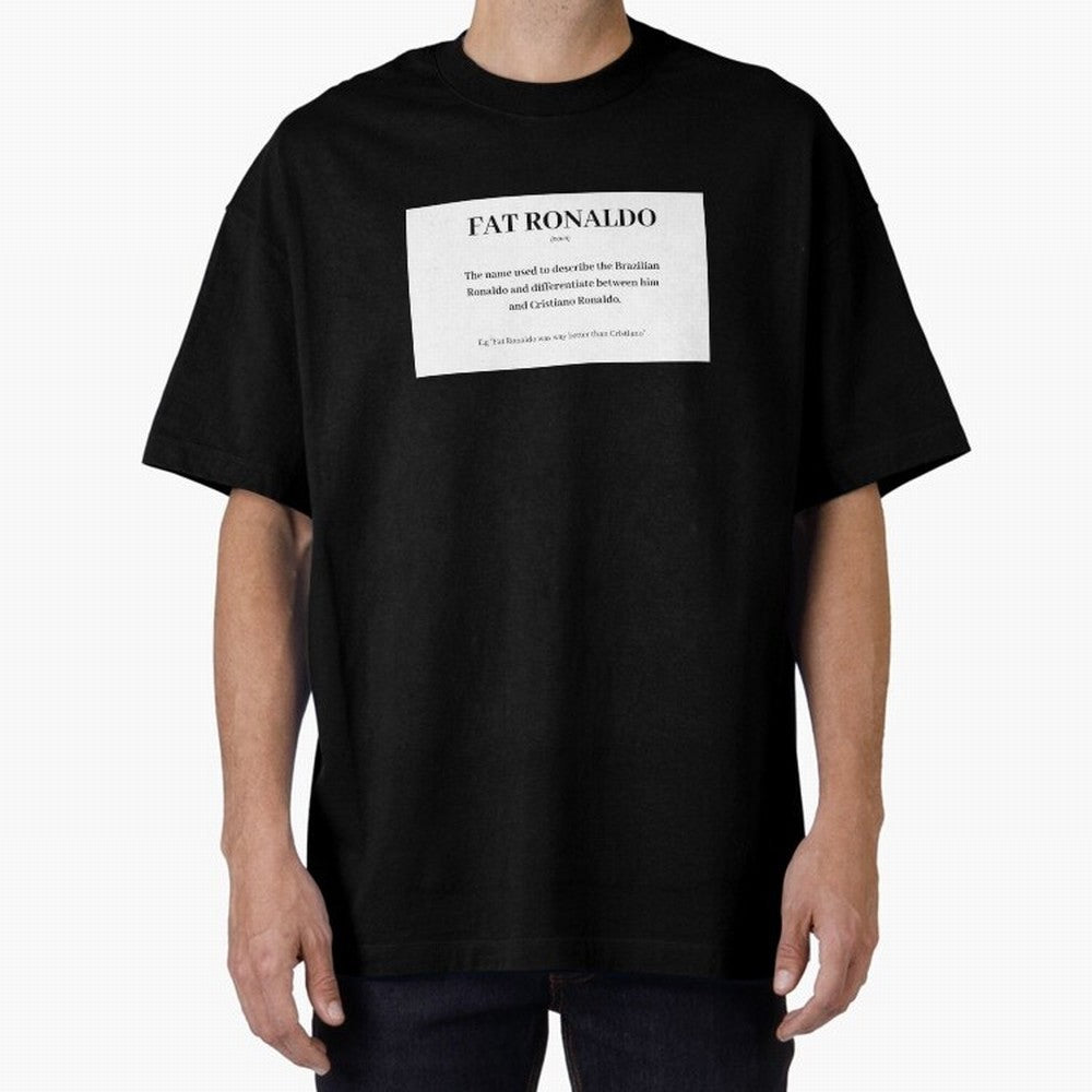 FAT RONALDO Oversized T-Shirt Back Your Heroes with Global Football Passion for FIFA World Cup 2026, with Cristiano Ronaldo, Haaland and CR7, England, France and Netherlands, Tournament Hype, Historic Matchups, Family Viewing Parties and Global