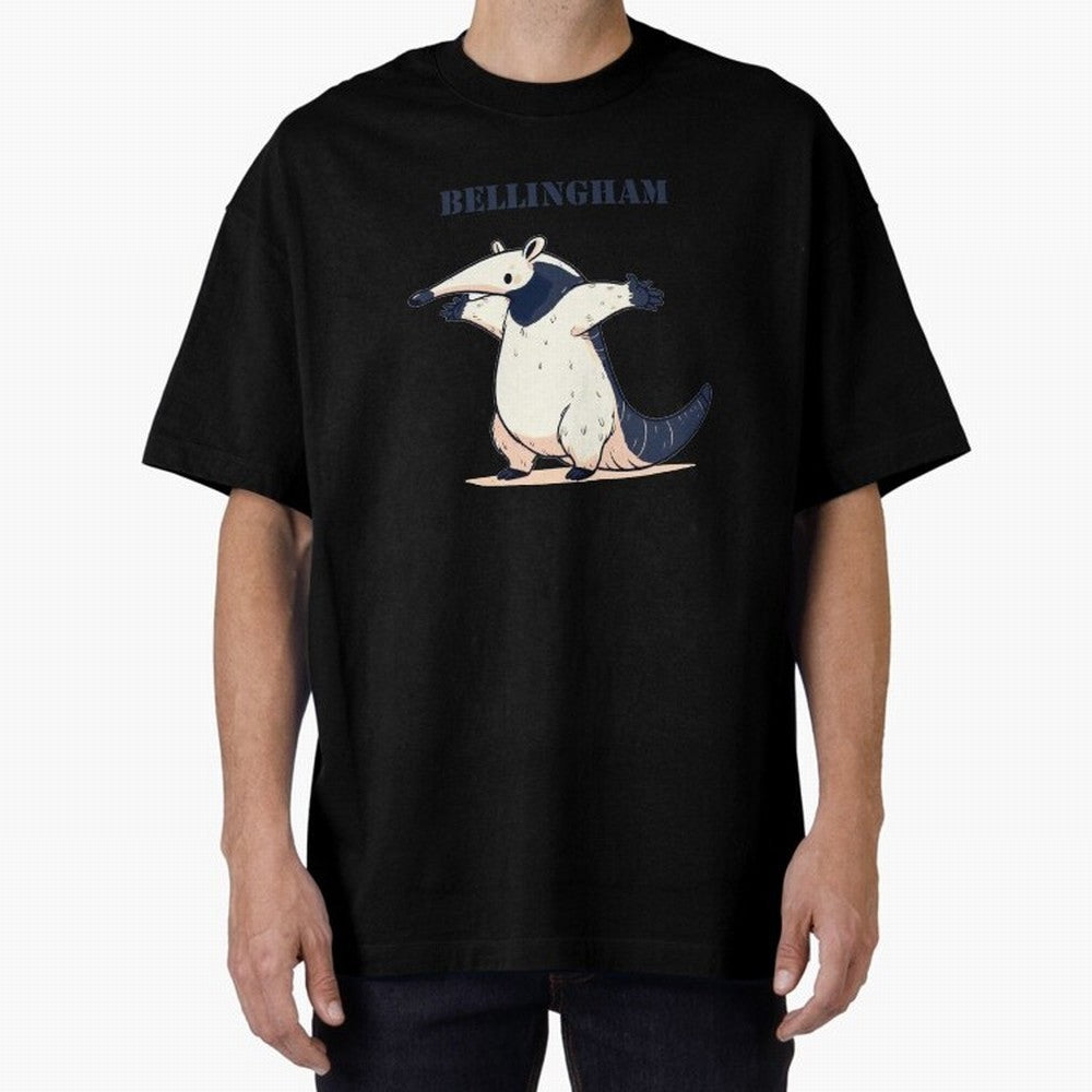 Celebration Bellingham Tamandua Oversized T-Shirt Celebrate the Road through Match Day Hype around FIFA World Cup 2026 Group Stage, Messi, Neymar and Mbappe, Spain, Classic Soccer Heritage, Championship Pressure, Fan Loyalty and International