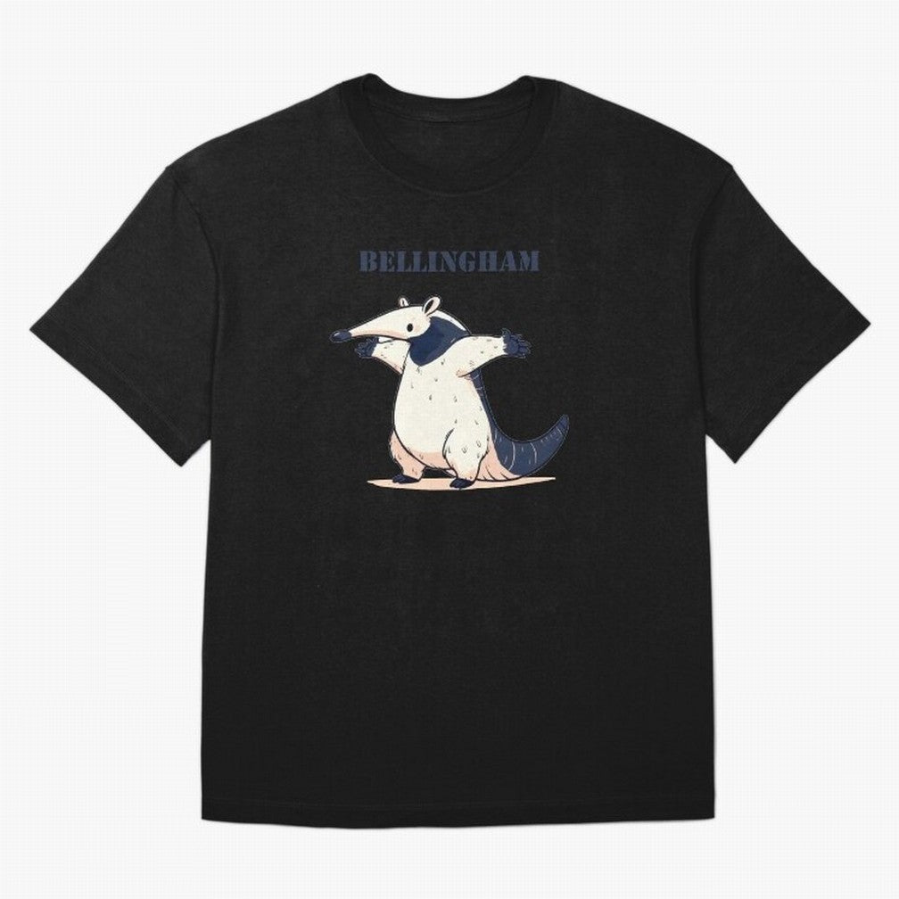 Celebration Bellingham Tamandua Oversized T-Shirt Celebrate the Road through Match Day Hype around FIFA World Cup 2026 Group Stage, Messi, Neymar and Mbappe, Spain, Classic Soccer Heritage, Championship Pressure, Fan Loyalty and International