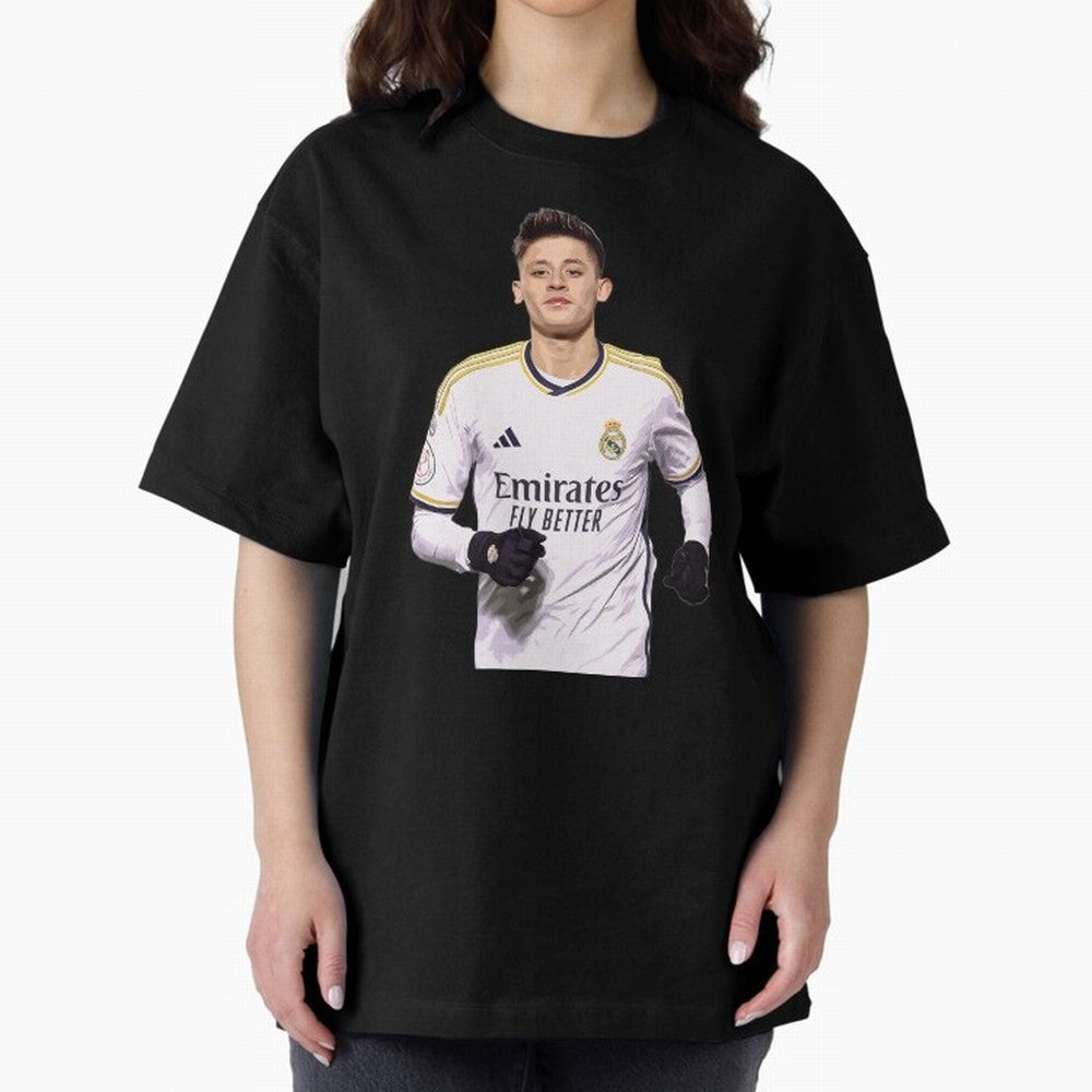 arda guler real madrid Oversized T-Shirt Bring Match Day Fire to the FIFA World Cup 2026 Group Stage Journey through Haaland Highlights, Brazil Pride, Soccer Culture, Superstar Moments, National Team Dreams and Competitive Fire; Perfect for