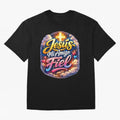 Jesus my faithful friend Oversized T-Shirt Celebrate the Stars of Match Day Hype around FIFA World Cup 2026 USA Canada Mexico, Neymar, Haaland and Cristiano Ronaldo, Brazil, Portugal and Argentina, Championship Spirit, Famous Goals, Roaring Crowds
