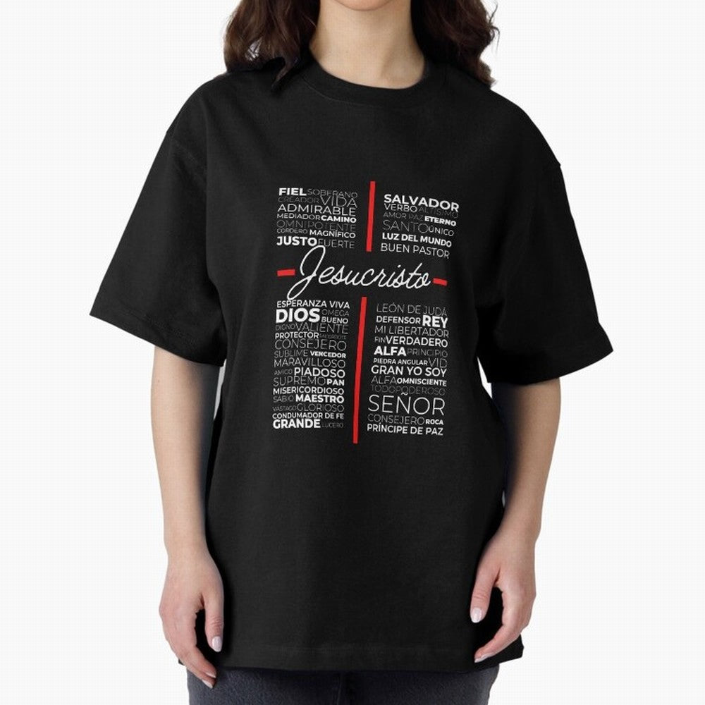 Jesus Christian Cristiano Espanol Oversized T-Shirt Celebrate the Magic of FIFA World Cup 2026 USA Canada Mexico Featuring Mbappe, England, France and Netherlands Energy, Retro Football Energy, Iconic Rivalries, Trophy Chase Drama and Stadium