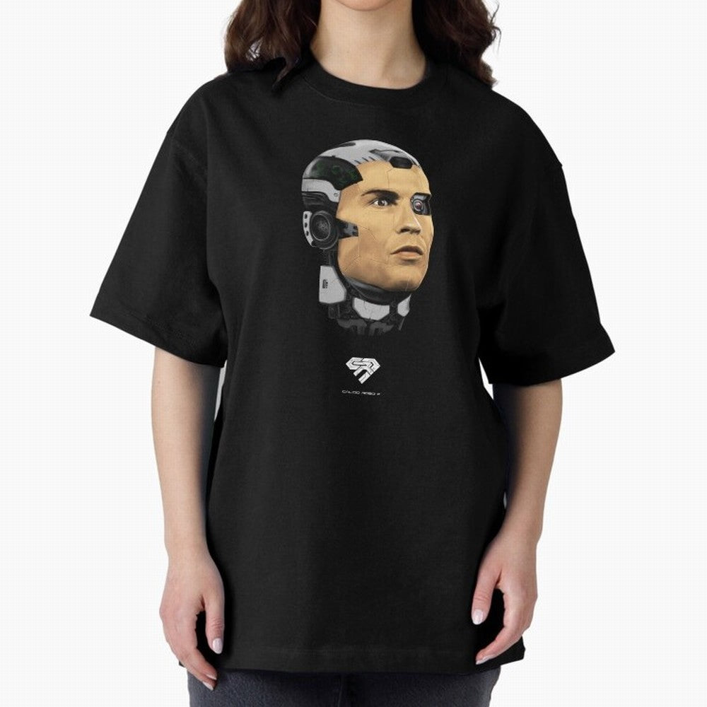 Calcio Robo 7 Oversized T-Shirt Stand with FIFA World Cup 2026 USA Canada Mexico for Fans of Messi, Neymar and Mbappe and France, Bringing Tournament Hype, Historic Matchups, Family Viewing Parties and Global Sports Pride; Built for Supporters