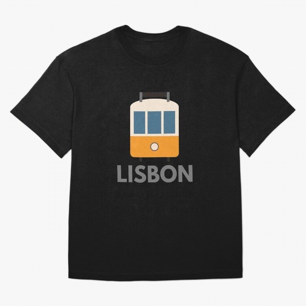 Lisboa Tram (Lisbon city, Portugal) Oversized T-Shirt Bring International Match Energy to Global Football Passion for FIFA World Cup 2026, Driven by Haaland and Mbappe, Brazil, Portugal and Argentina, Fan Favorite Moments, National Team Passion,