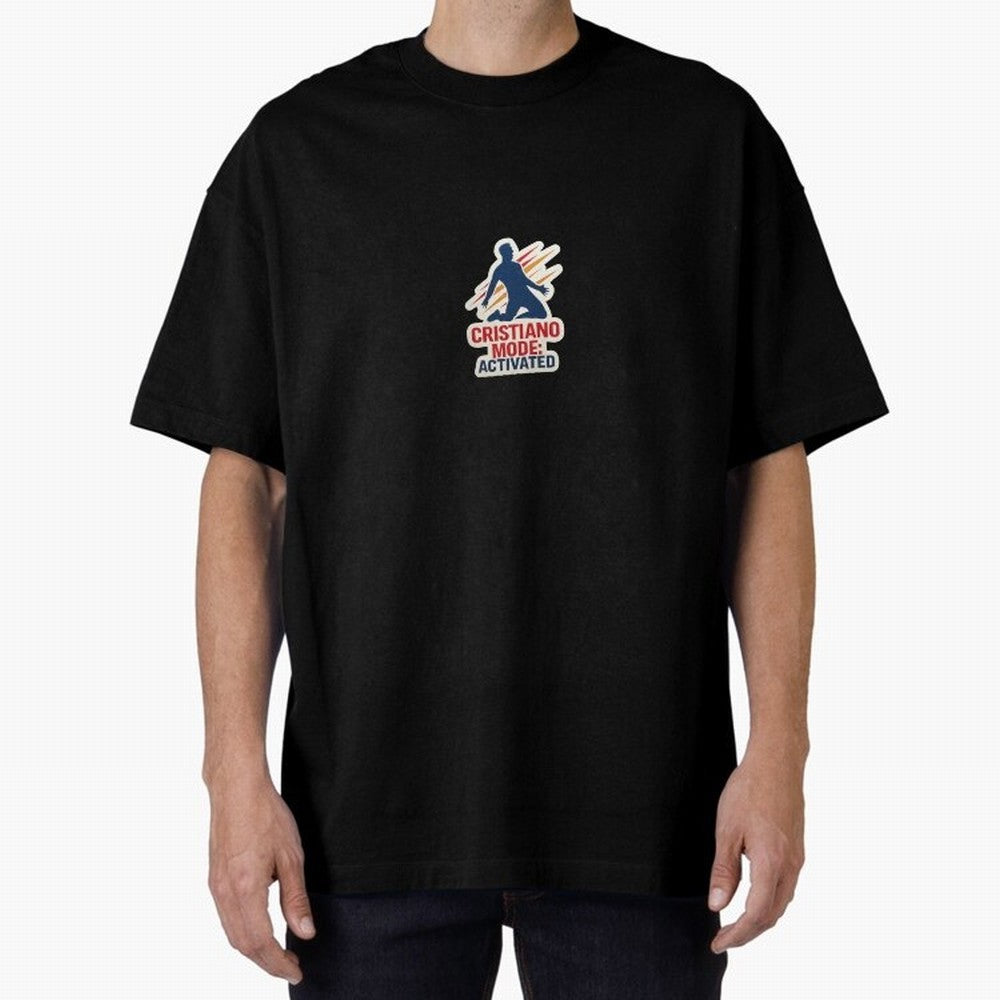 Cristiano Mode: Activated v2 Oversized T-Shirt Make Memories around Global Football Passion for FIFA World Cup 2026 Group Stage, Filled with Messi, Neymar and Mbappe, Brazil, Worldwide Fan Energy, Dramatic Goals, Stadium Lights and Championship