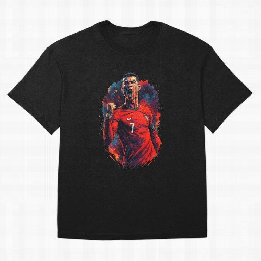 cr7 the legend Oversized T-Shirt Stand Out with Spirit from FIFA World Cup 2026 with Cristiano Ronaldo, Haaland and CR7, France Energy, Retro Football Energy, Iconic Rivalries, Trophy Chase Drama and Stadium Atmosphere; Perfect for Fans,