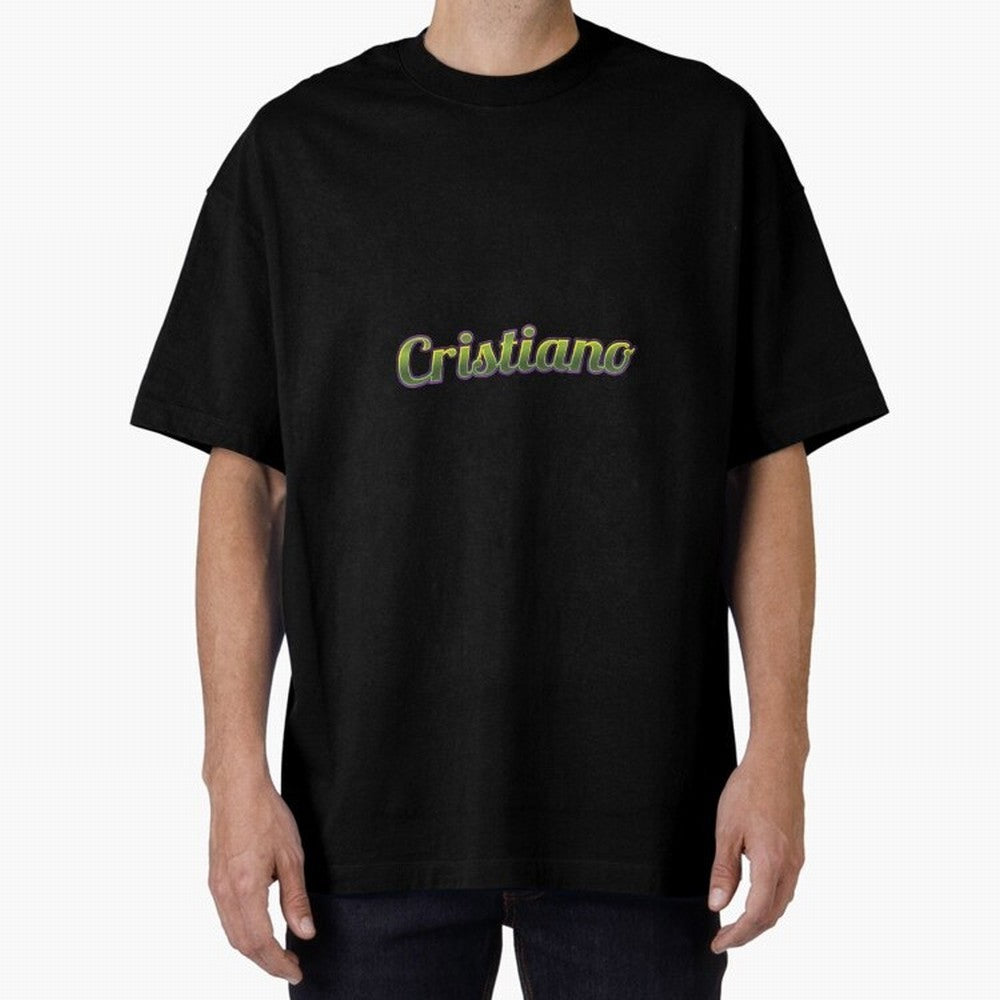 Cristiano Oversized T-Shirt Feel the Roar of FIFA World Cup 2026 for Fans of Messi, CR7 and Mbappe and Portugal, Bringing Match Day Excitement, Supporter Culture, Golden Goals and Global Football Passion; Perfect for Supporters Who Want Bold