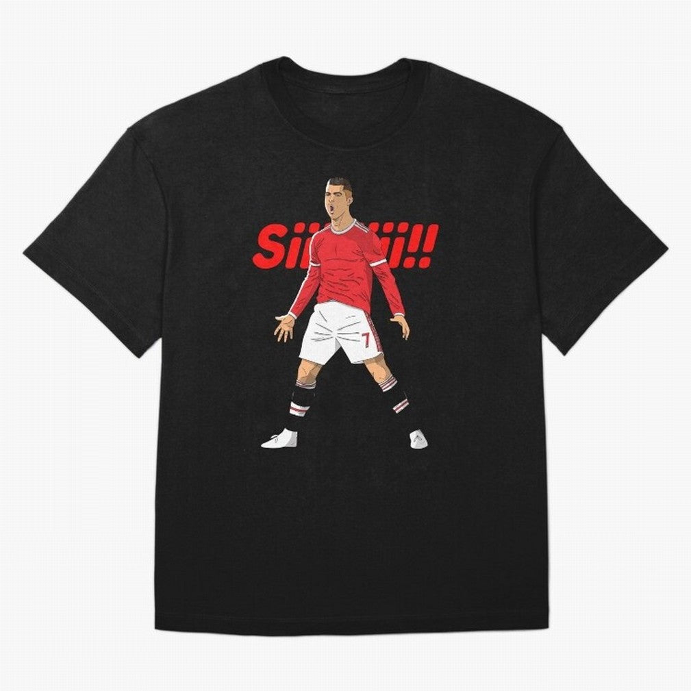 CR7 Siiiii!, Cristiano Ronaldo's trademark goal celebration Oversized T-Shirt Live the Energy of FIFA World Cup 2026 Group Stage Made for Haaland, Argentina and Brazil Energy, Stadium Memories, Football Loyalty, International Chants and